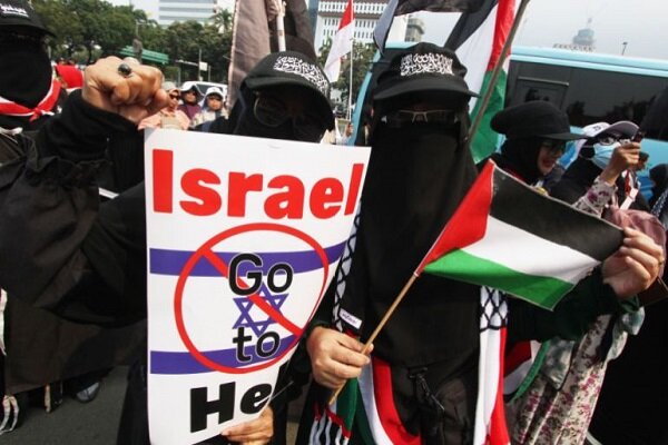 برگزاری تجمع ضد اسرائیلی در اندونزی