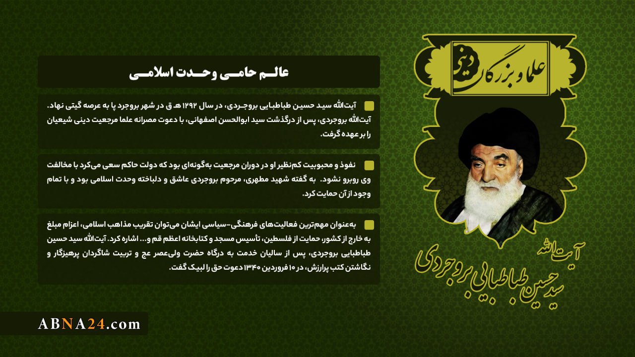 اینفوگرافی/ عالم حامی وحدت اسلامی 