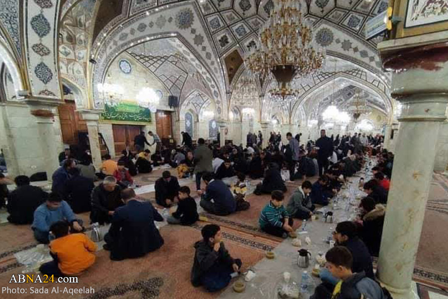 تقرير مصور / مائدة الافطار في شهر رمضان المبارك في حرم السيدة "رقية" (ع) بدمشق
