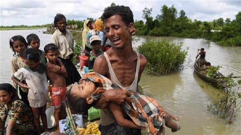 रोहिंग्या के कैंप में फिर लगी आग