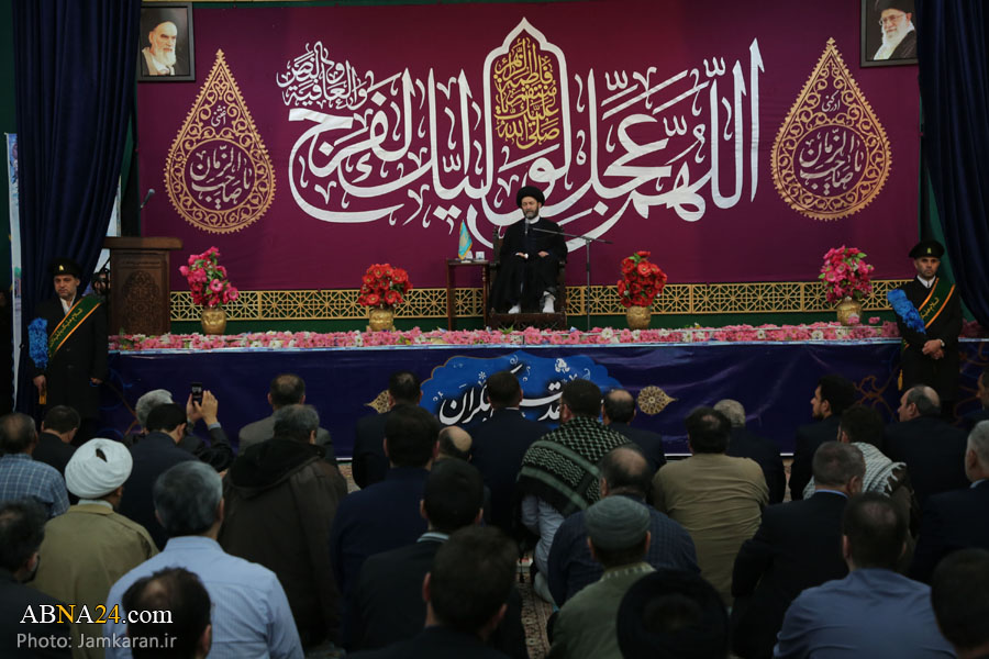 تقرير مصور / احتفال بمناسبة اليوم الخامس عشر من شهر شعبان في مسجد جمكران المقدس