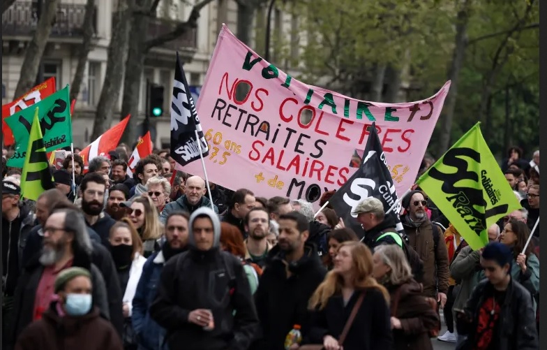 فرنسا تشهد مظاهرات مليونية ضد تعديل نظام التقاعد في عيد العمال