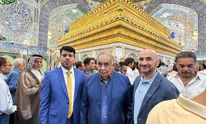 مفكر وفيلسوف مصري يتشرف بزيارة مرقد امير المؤمنين (ع) في النجف الأشرف