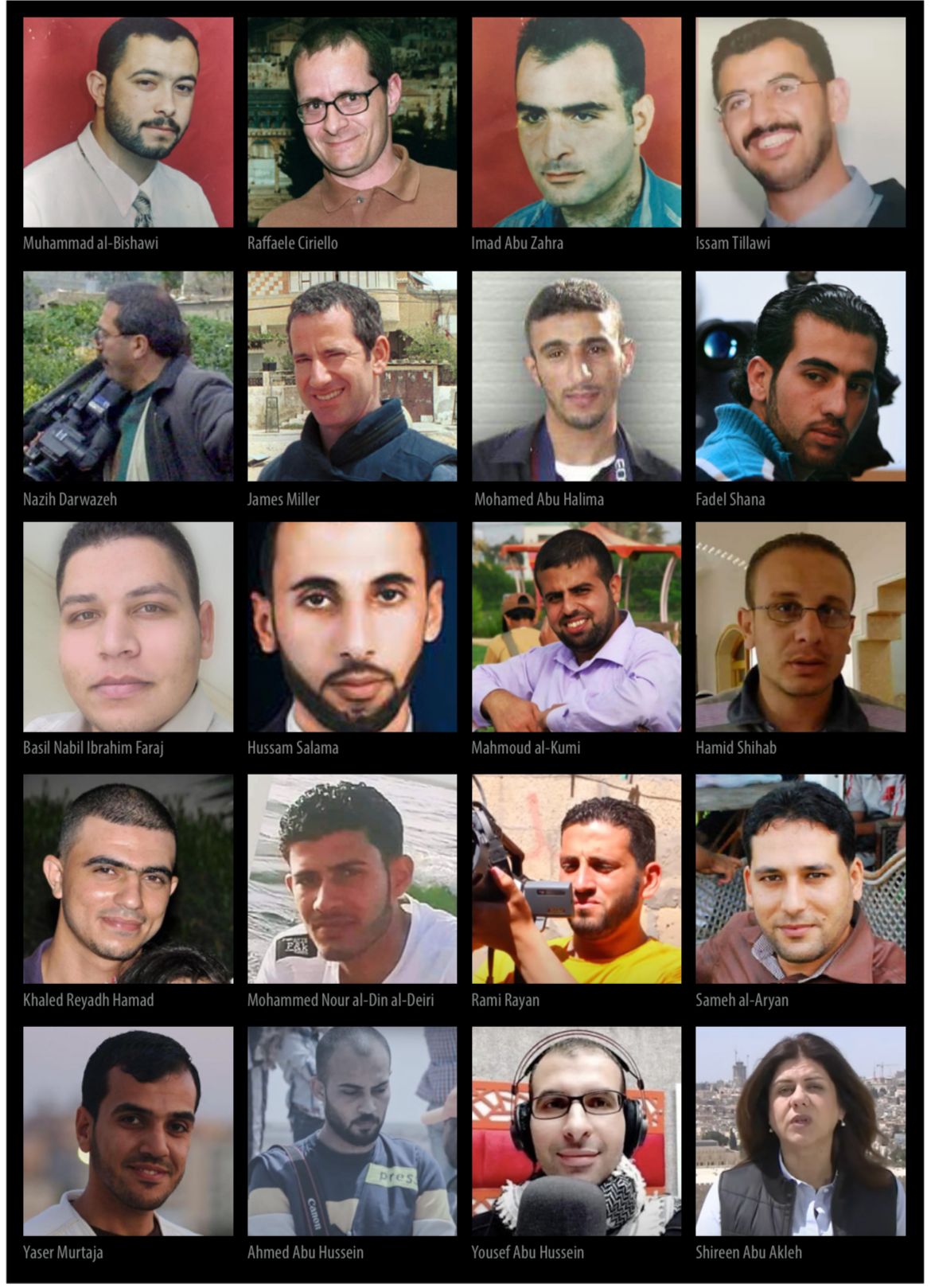 Israel’s military killed 20 journalists over the last 22 years