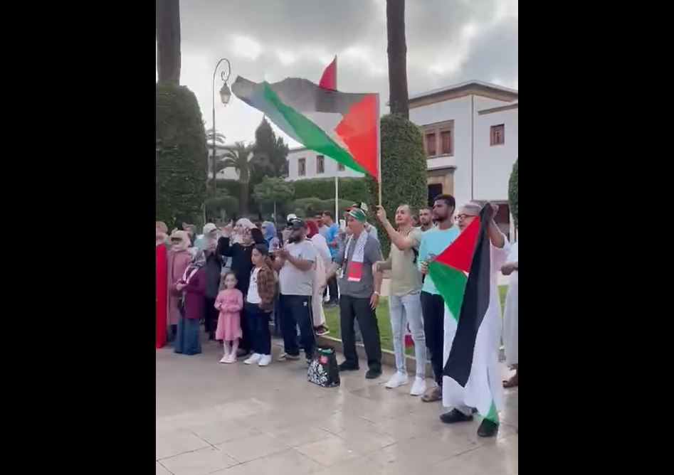 ویدئو/ تظاهرات مراکشی ها علیه تجاوزات اسرائیل به غزه