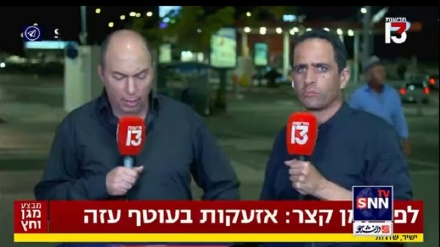 I giornalisti israeliani scappano in diretta tv 