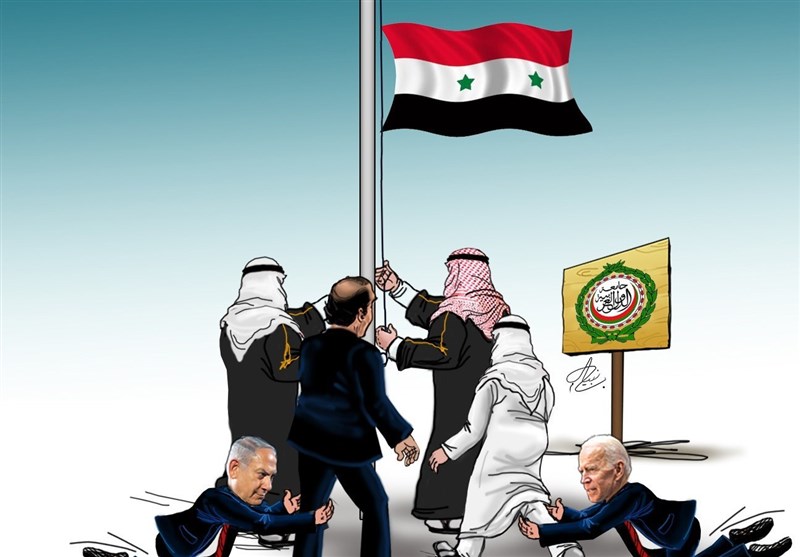 کاریکاتیر / الدول العربية تعود الى سوريا رغم محاولات منع أمريكا وإسرائيل