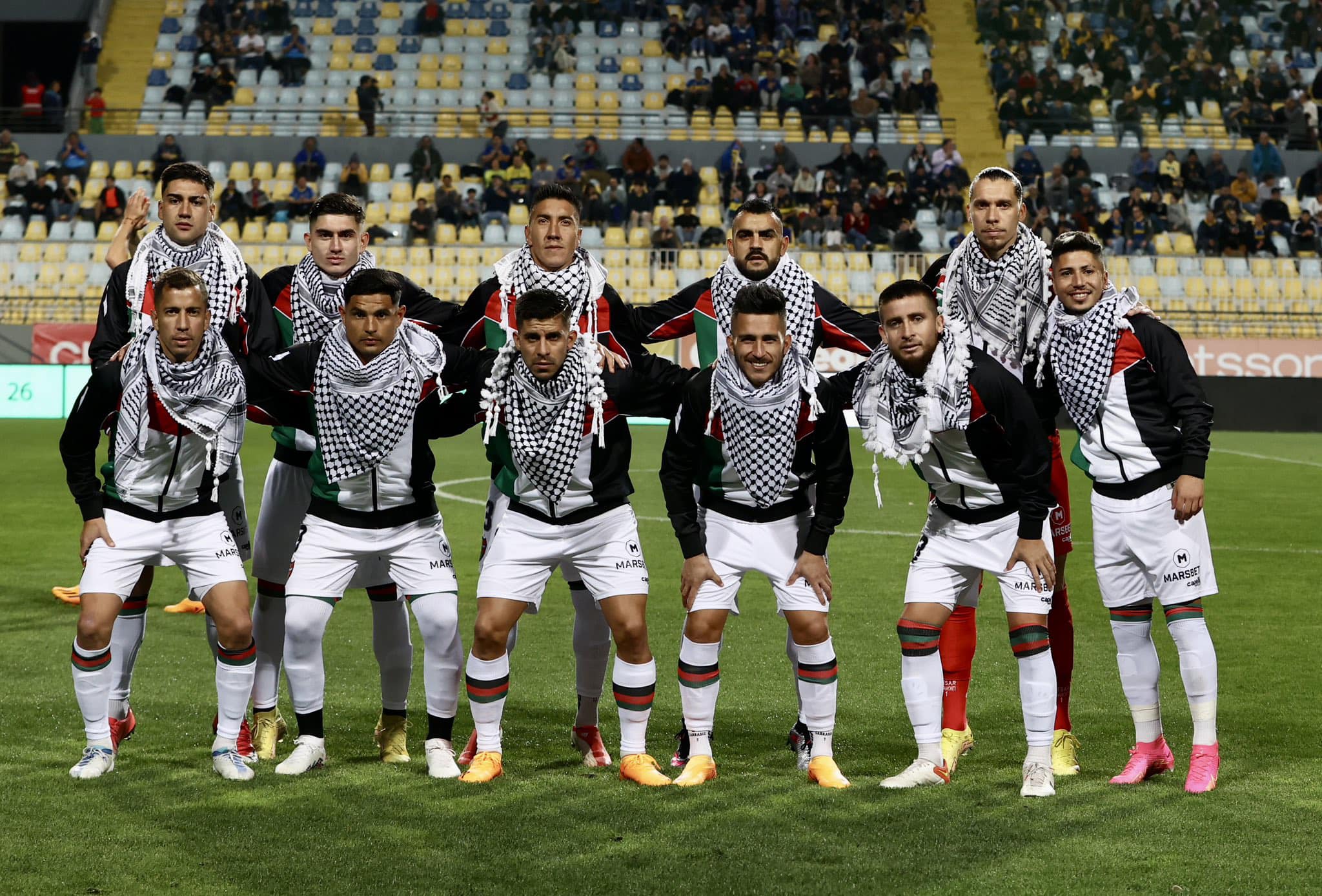 Video: Chile's Club Deportivo Palestino stands in solidarity with Gaza, currently under a brutal Israeli military attack