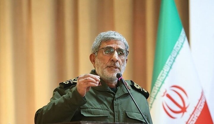 العميد قاآني: إيران ستواصل دعم المقاومة حتى استئصال الكيان الصهيوني من أرض فلسطين