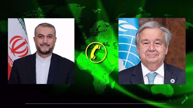 Außenminister Amir-Abdollahian erörtert mit UNO-Generalsekretär diverse Themen