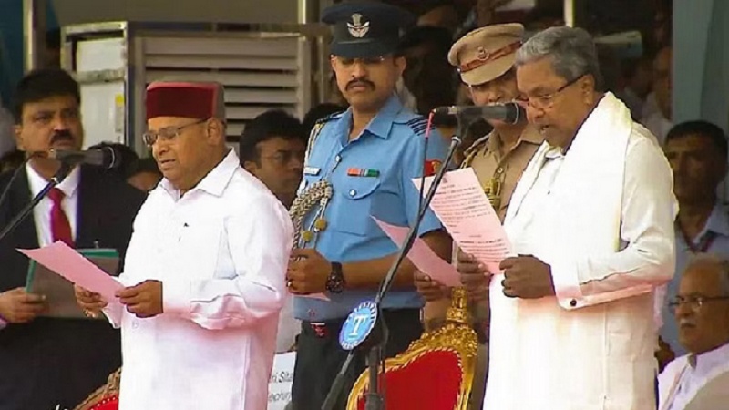 কর্ণাটকে নয়া মুখ্যমন্ত্রী সিদ্দারামাইয়া, শপথ অনুষ্ঠানে বিজেপি বিরোধী নেতাদের ভিড়