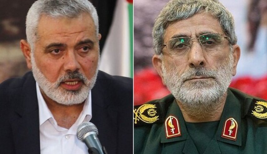 هنية رداً على رسالة العميد قاآني: إيران ركنٌ متين يستند إليه محور المقاومة