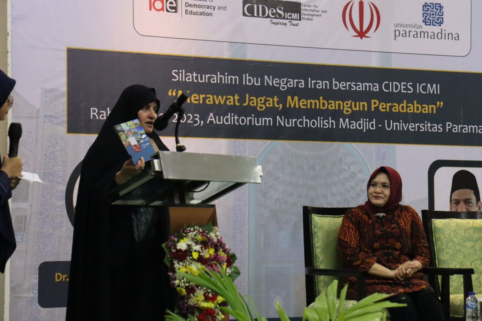 Ibu Negara Iran Beri Kuliah Umum di Universitas Paramadina; Dorong Kerjasama Pendidikan 