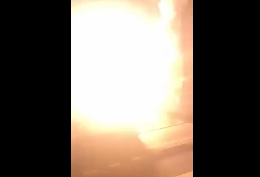 Video: Another moment Israeli terrorist jets strike Gaza Strip
