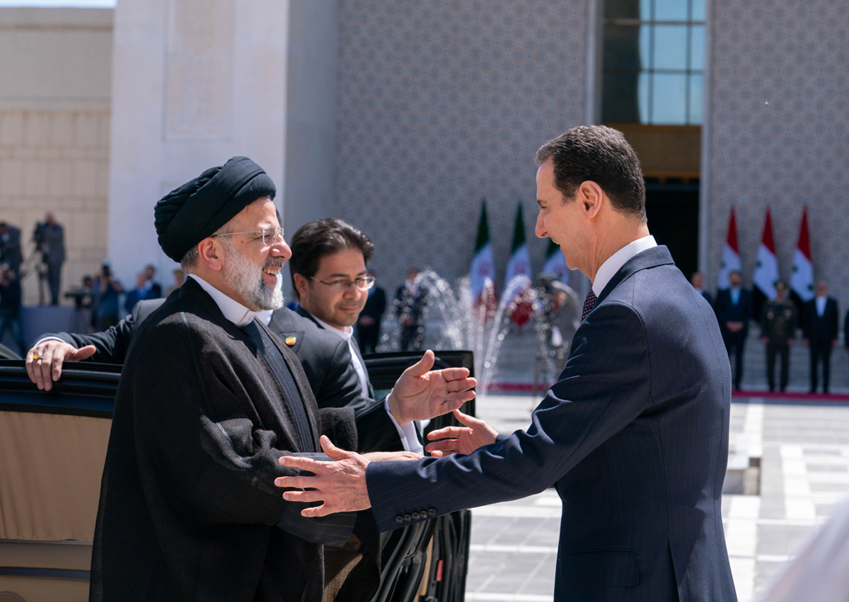 تقرير مصور / الرئيس السوري يستقبل نظيره الايراني استقبالا رسميا في العاصمة السورية 