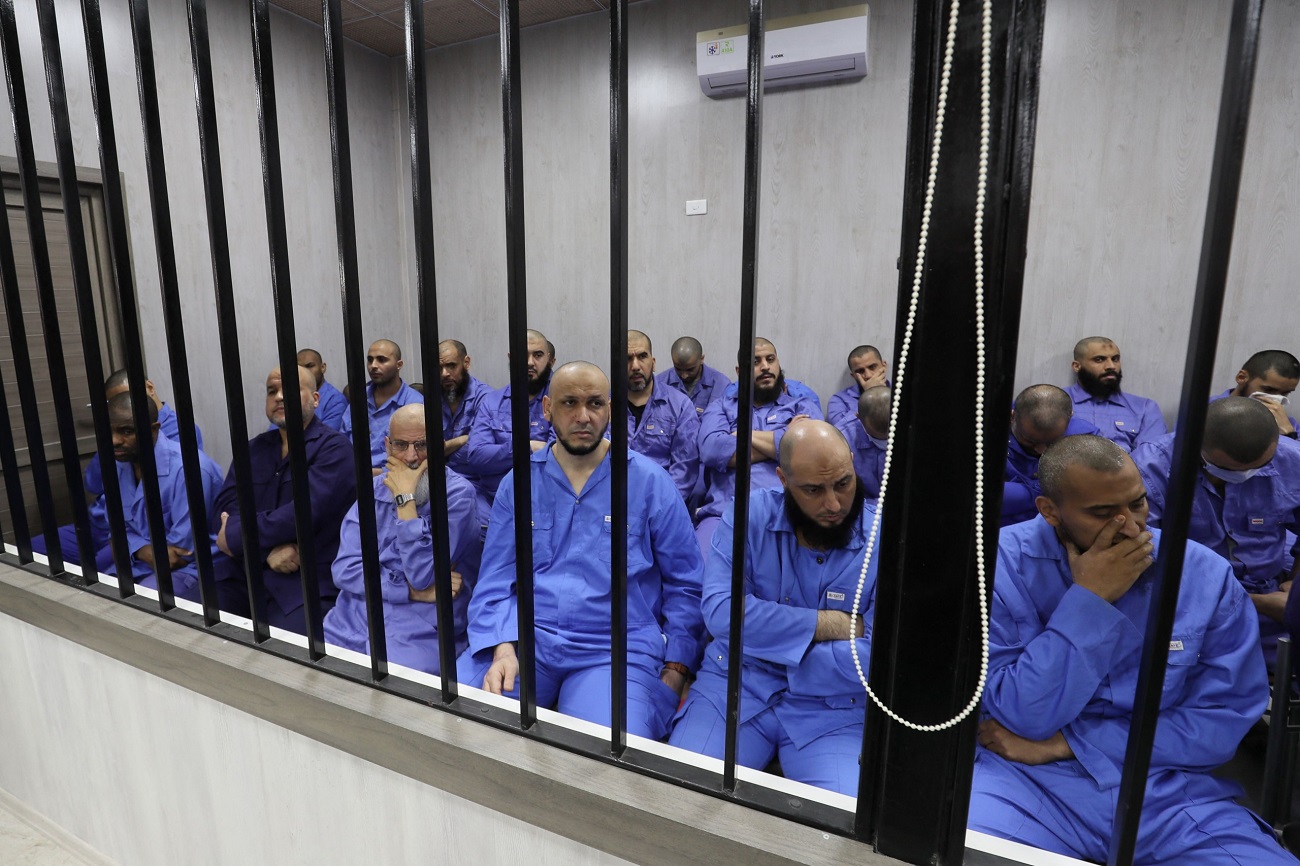 ۲۳ عضو داعش در لیبی به اعدام محکوم شدند + ویدیو