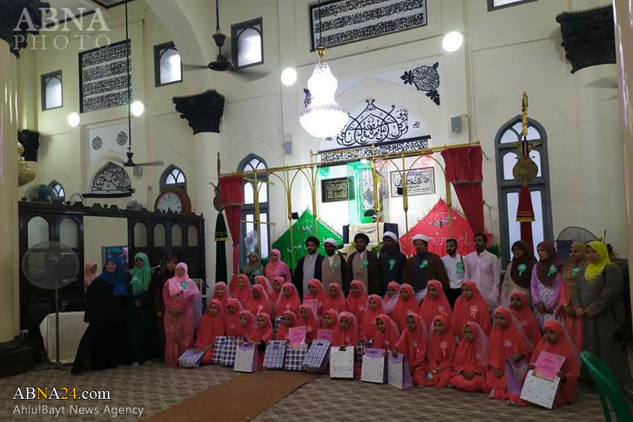 برنامه بزرگ جشن تکلیف دختران اهل بیتی در میانمار برگزار شد 