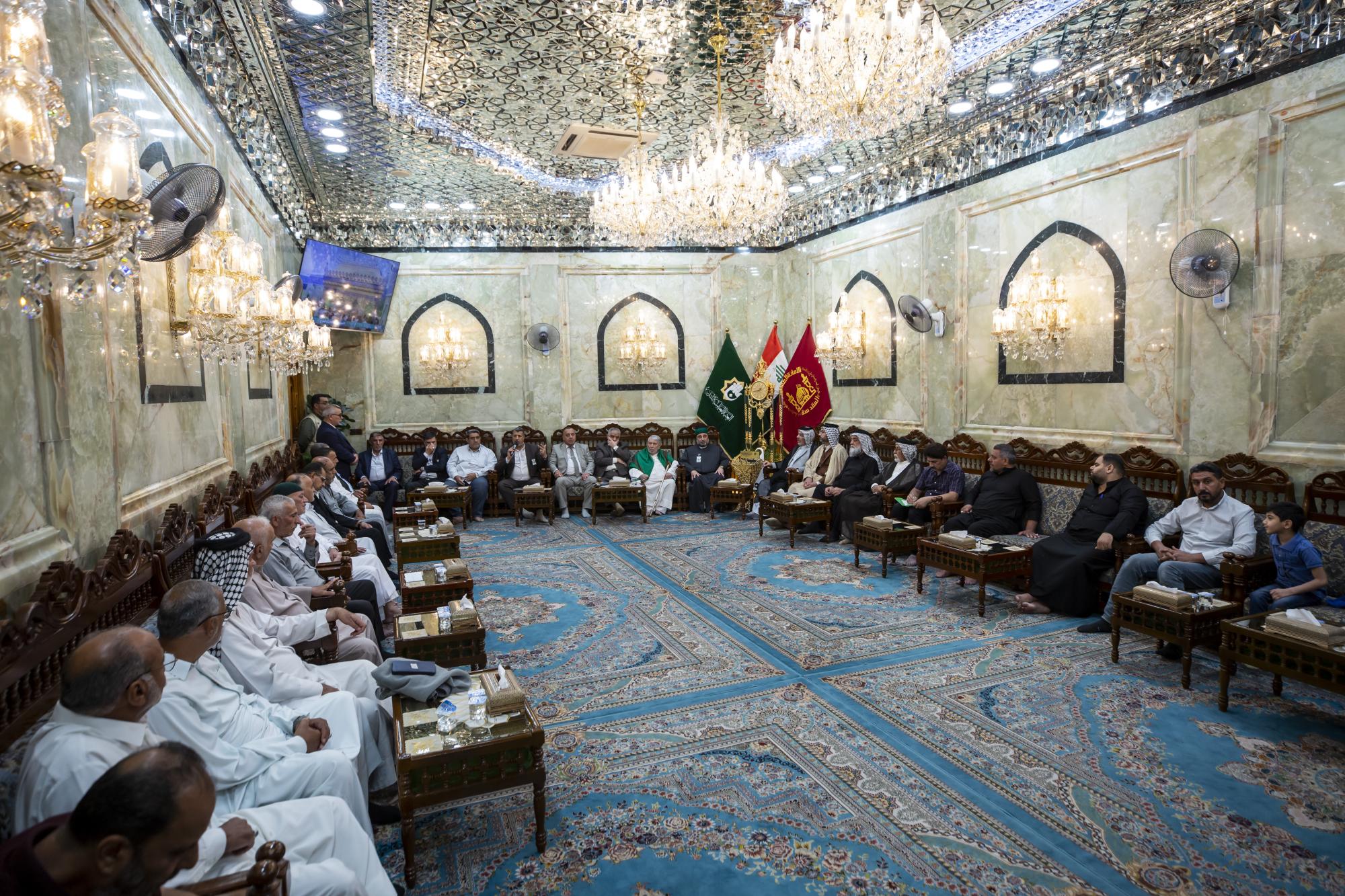 SG of Al-Abbas Shrine meets with heads of Husseini bodies and processions in Karbala (+Photos )