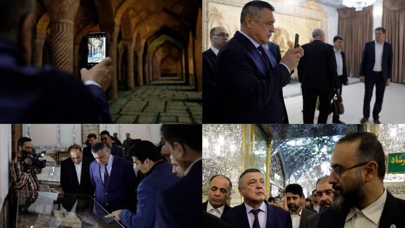 Özbəkistan Qanunvericilik Məclisinin Sədri İmam Rza(ə) -ın müqəddəs hərəmini ziyarətgahını ziyarət etdi