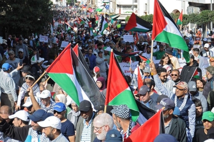 تظاهرات في المغرب وتونس نصرةً لغزة وتنديداً بمجازر الاحتلال