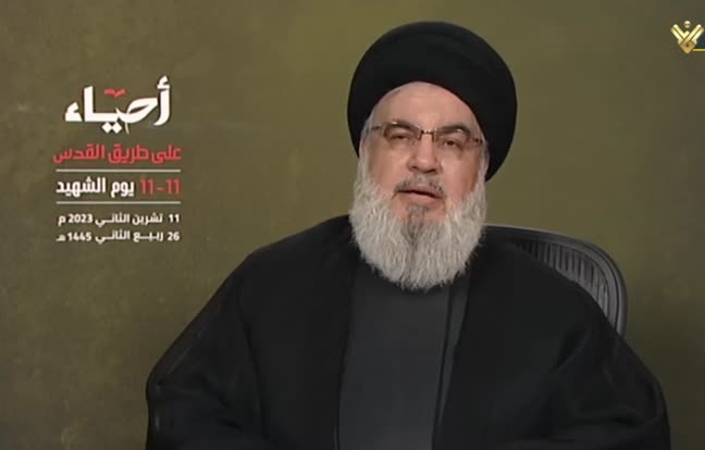 السيد حسن نصرالله : في جبهة لبنان يجب أن تبقى العيون على الميدان