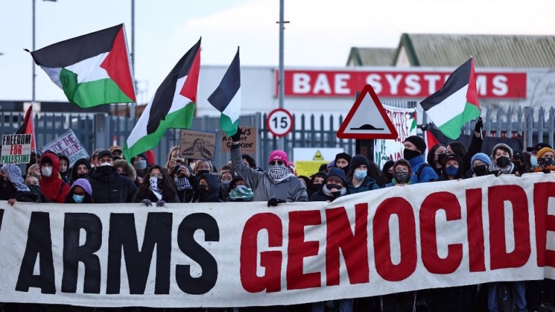 Protesters shut down UK arms factory to 'disrupt Israeli war machine'