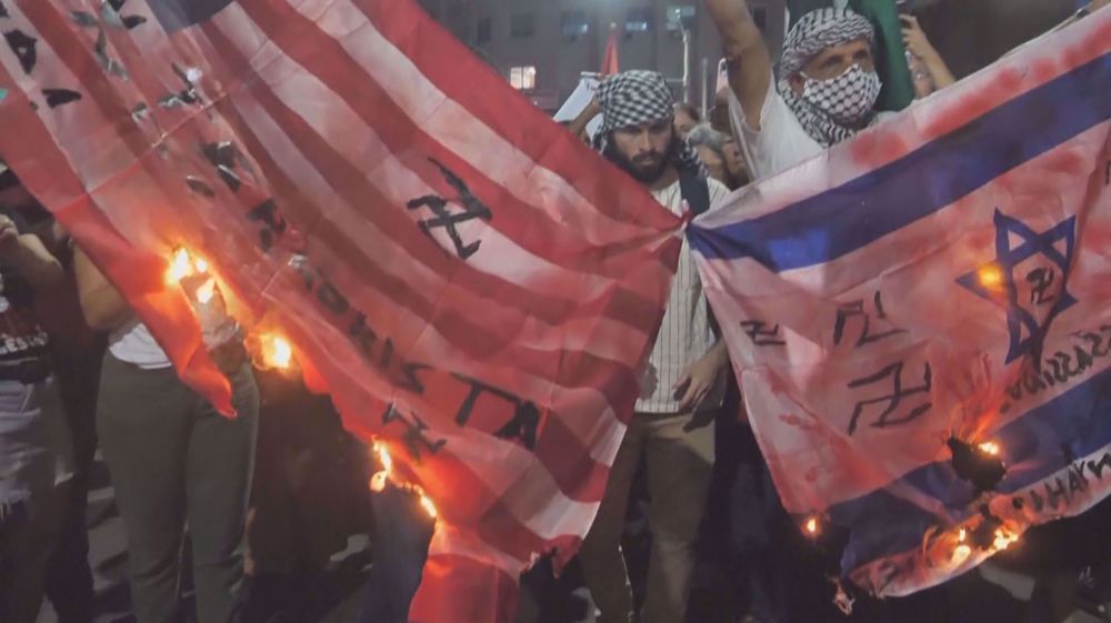 Video: Israel, US flags set on fire at Brazil's Rio de Janeiro pro-Palestinian rally
