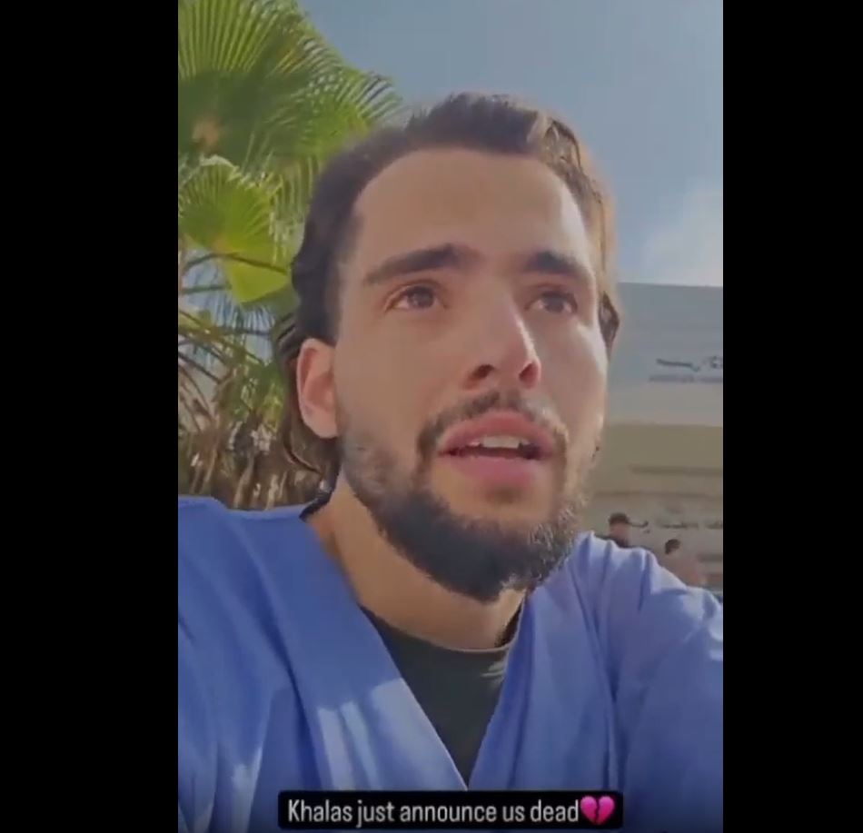 Video: Palestinian medic sends a message from a Gaza hospital amid heavy Israeli bombardment