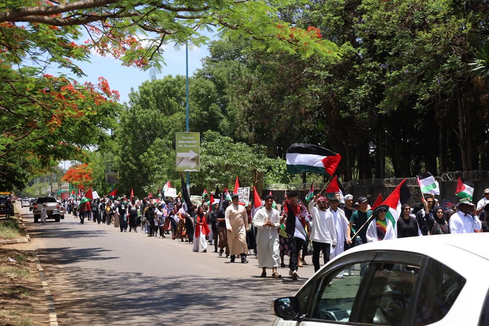 Photos / Video: Massive rally in support of Palestine in Harare, Zimbabwe