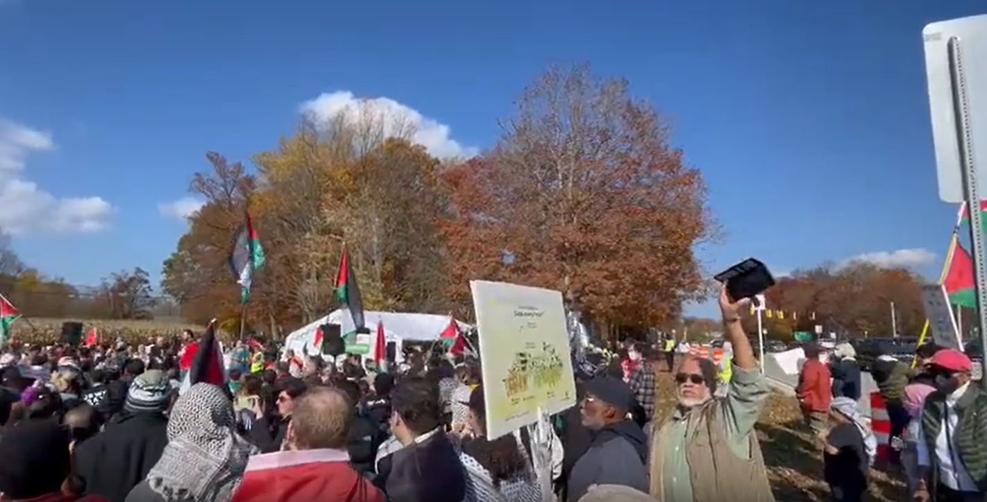 Video: Thousands demonstrate outside Biden's home in Delaware demanding Cease Fire in Gaza