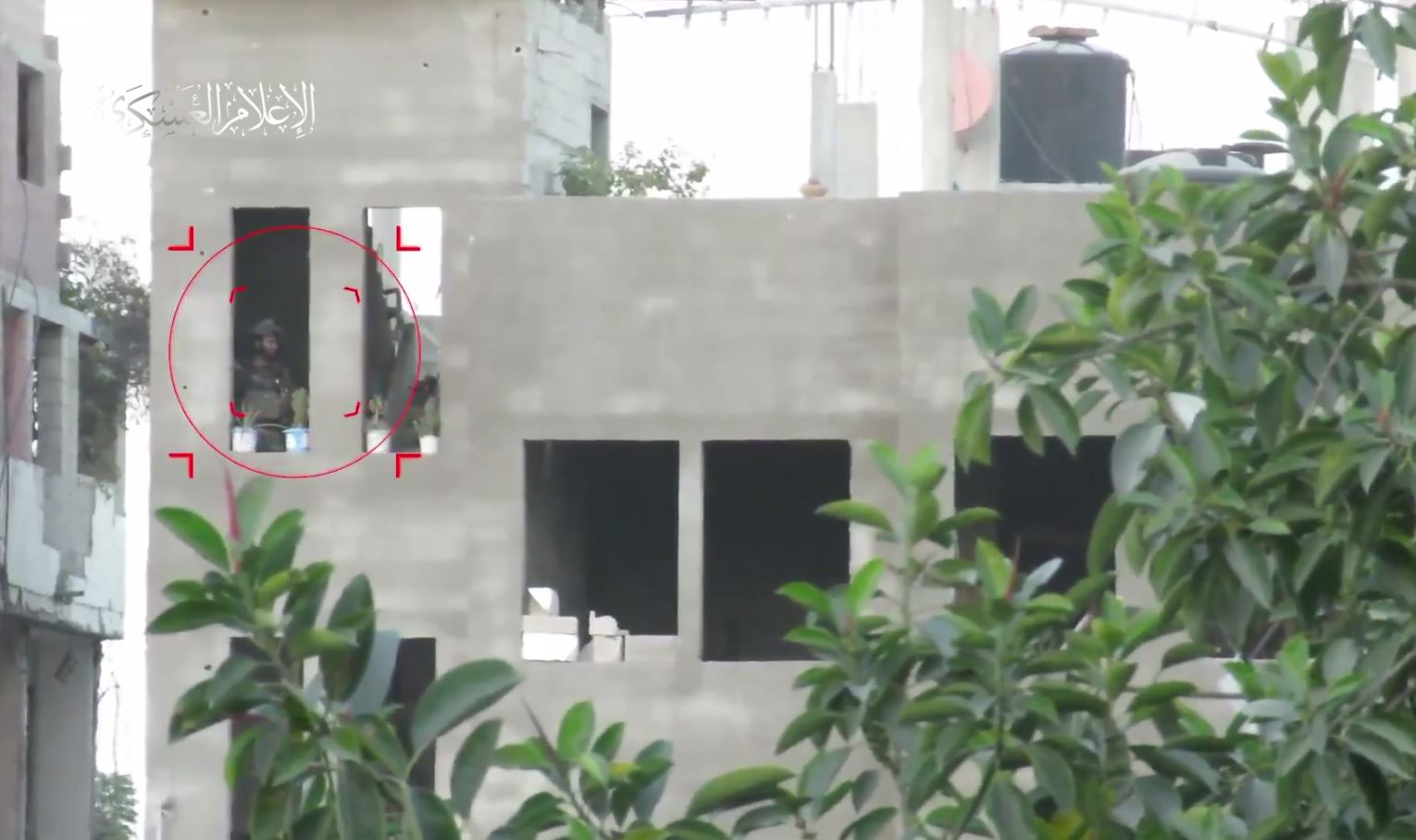 Video: Al-Qassam targeted a house in N Beit Hanoun, Gaza which Israeli enemy barricaded there