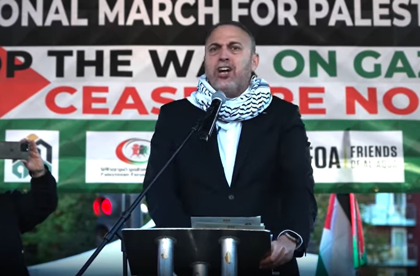Video: Strong speech of Palestinian Ambassador at huge march for Gaza in London