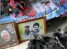 فيديو | صور القادة الايرانيين في أحد مقرات التابع لسرايا القدس في أحد أحيا غزة