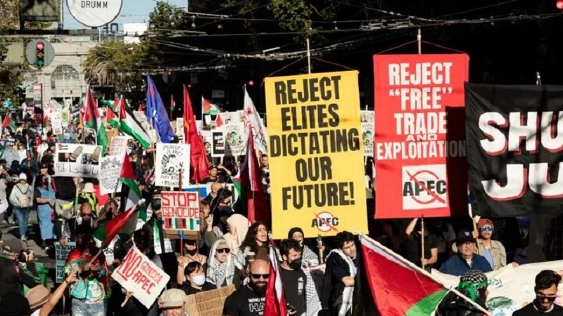 Demonstran AS Suarakan Gencatan Senjata di Gaza​