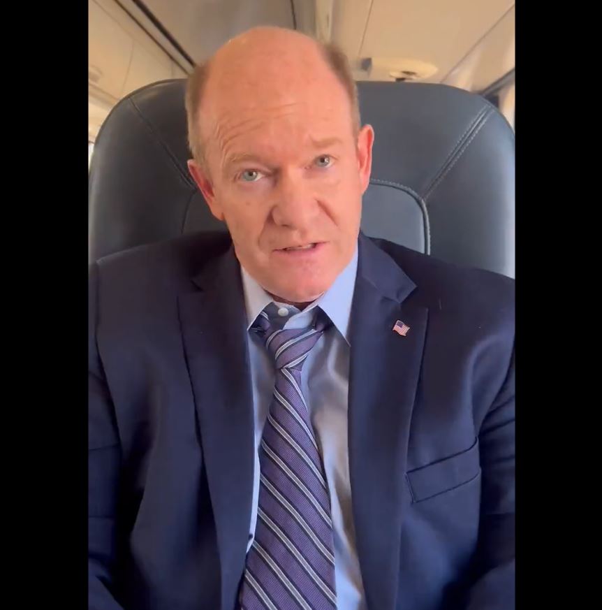 Canadian journalist asks US Rep. Chris Coons about reason he refuses to call for ceasefire in Gaza