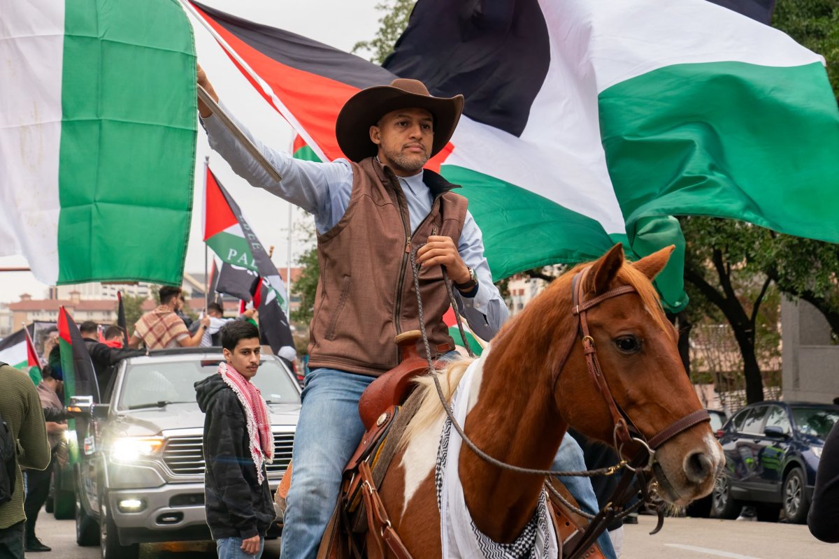 Video: Different demonstration of supporters of Palestine in Texas