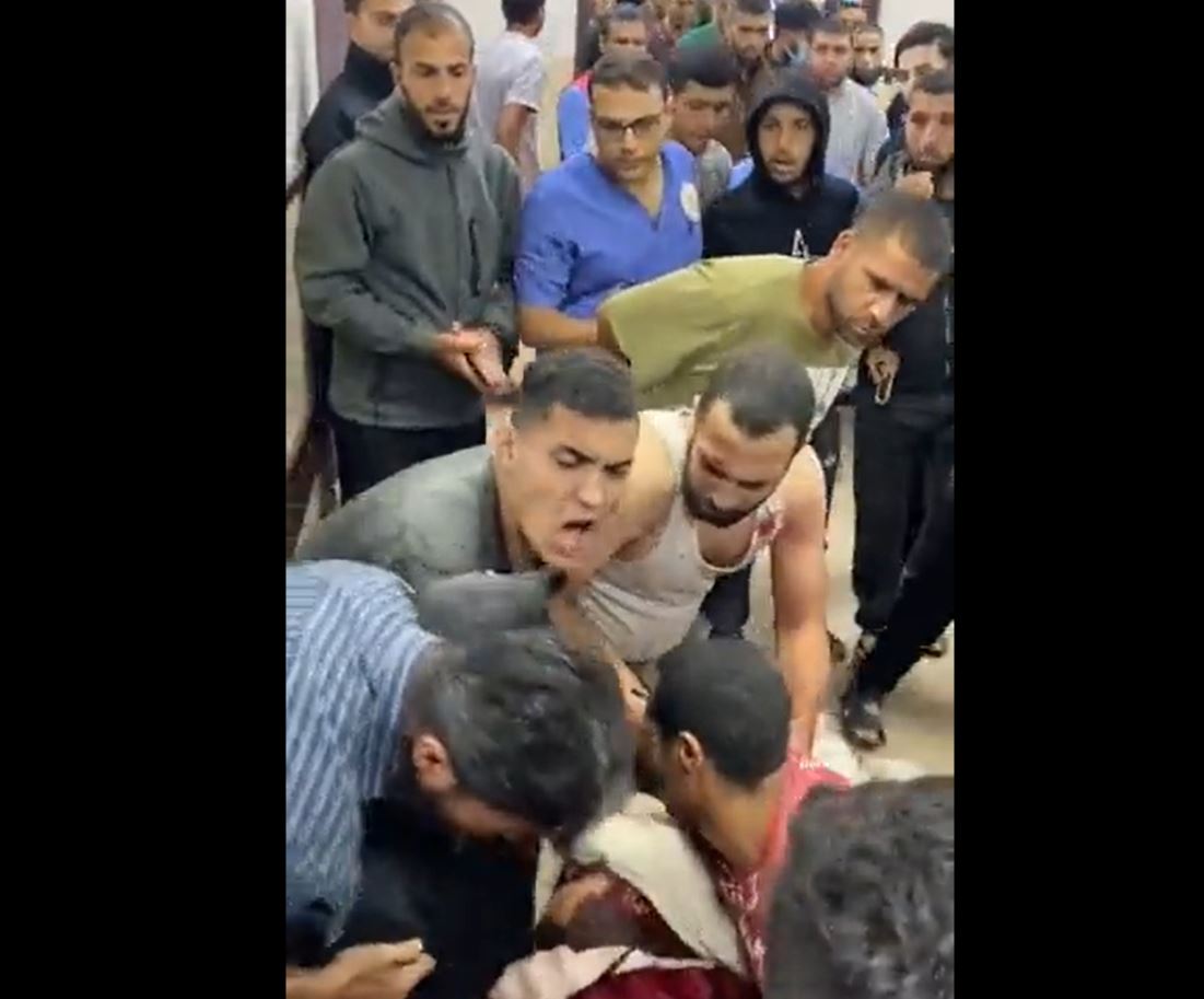 Video: A Palestinian man breaks down as he bids farewell for his killed brother in Israeli airstrike 