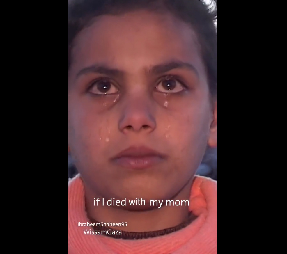فيديو | كلمات طفلة فلسطينية ناجية من قصف وحشي صهيوني على غزة