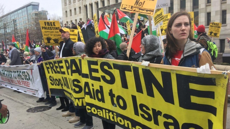 Puluhan Pendukung Palestina di Amerika Ditangkap
