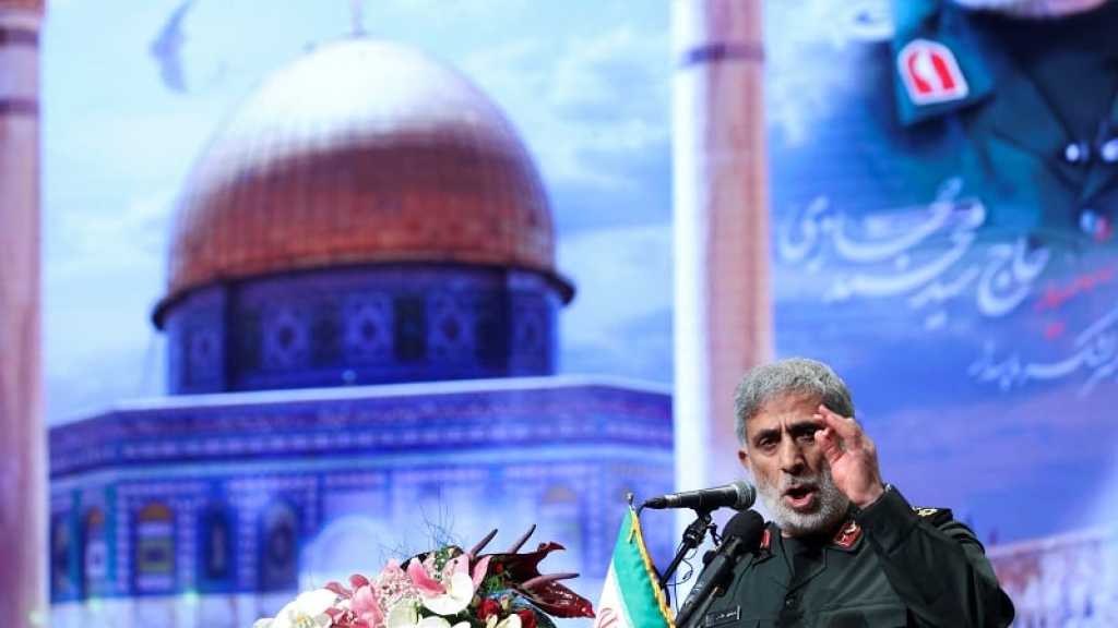  General Qaani to Al-Qassam Commander: We Will Not Let Israeli Enemy Single Out Gaza in This Historical Battle