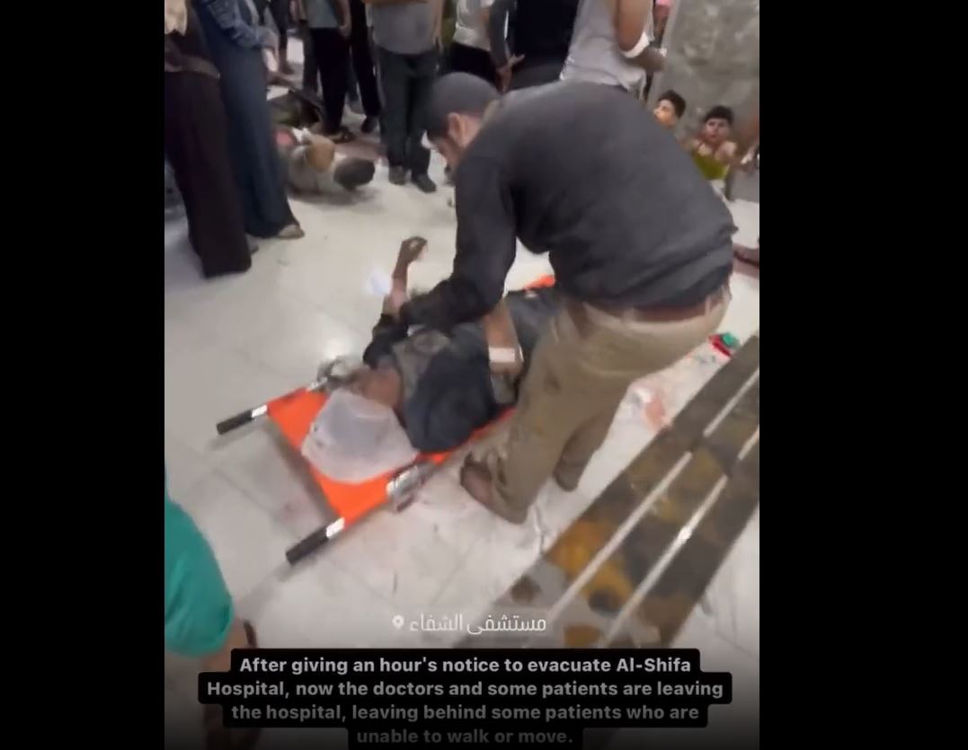 Video: Inside of Gaza Al-Shifa hospital after Israeli army order to evacuate
