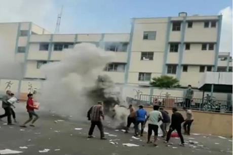 فيديو | جريمة كبرى للصهاينة هذه المرة في مدرسة الخورة بمخيم جباليا