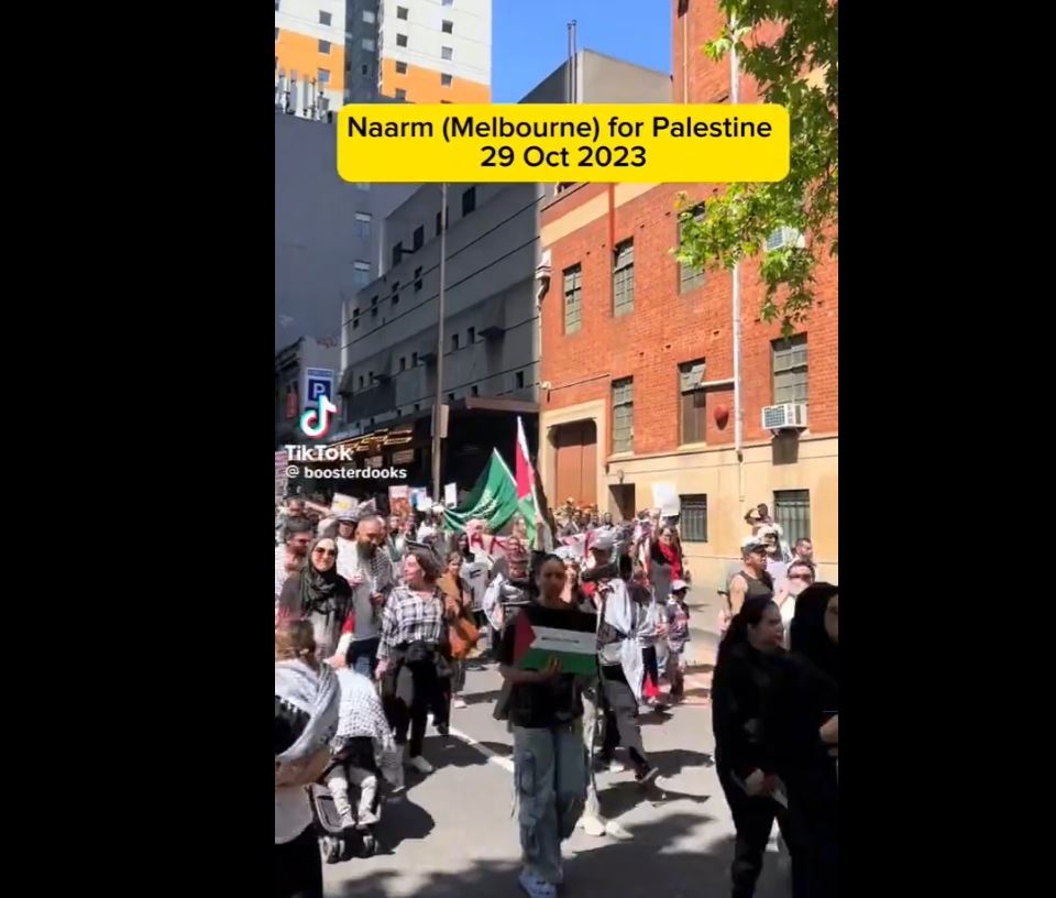 Video: Massive pro-Palestine rally in Melbourne, Australia 