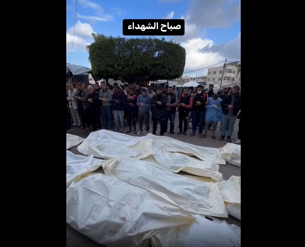 Video: Mass funeral prayer for scores of victims of nonstop Israeli bombardment in Gaza