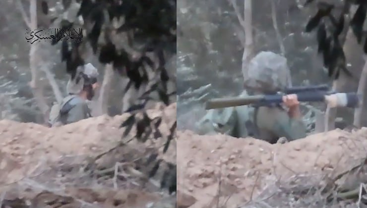 فيديو | مشاهد من التحام مجاهدي القسام مع جنود الاحتلال في منطقة جحر الديك 