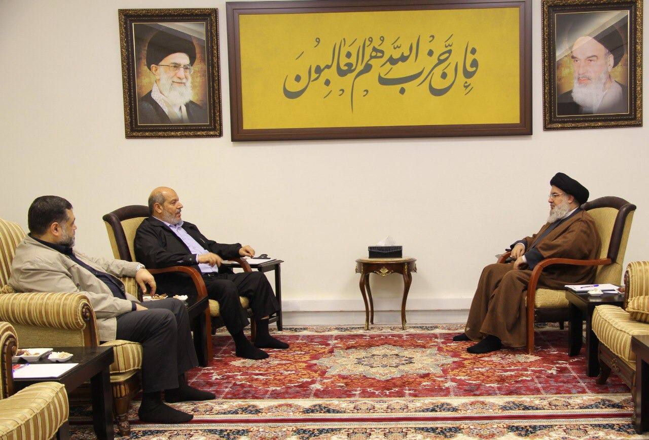  Sayyed Nasrallah discusses latest developments with Hamas deputy chief in Gaza
