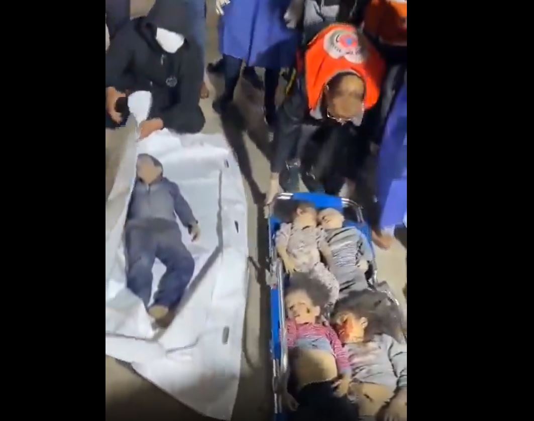 Video: Israel occupation army murdered a group of Palestinian children in Nuseirat, central Gaza