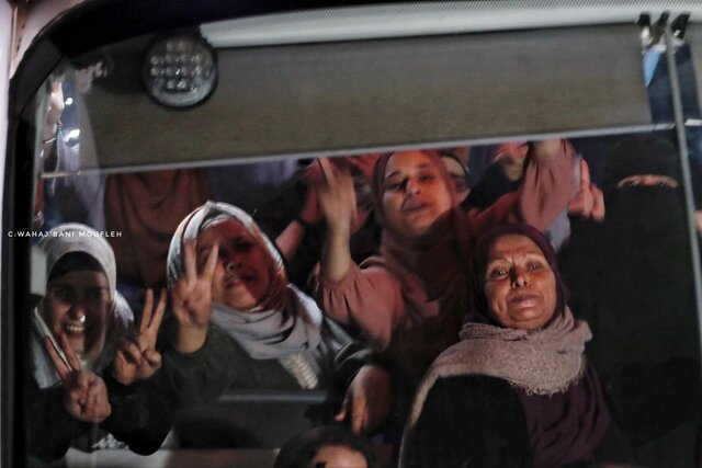 First group of Gaza captives exchanged for Palestinian prisoners as Gaza truce takes hold