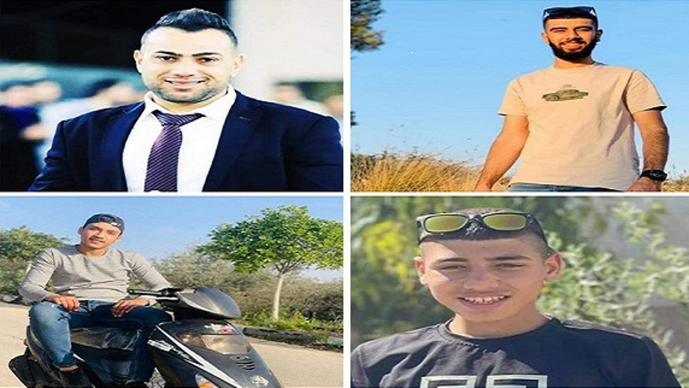 Israeli forces gun down 4 Palestinian youths in Jenin