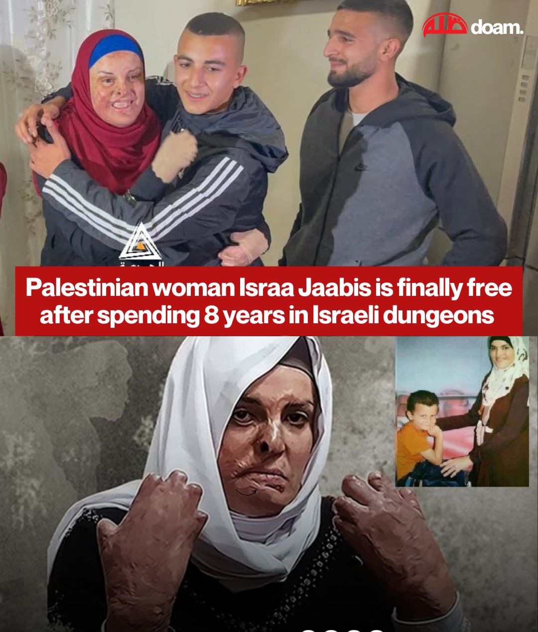 Video: Inilusob ng malalaking bilang ng Zionistang mananakop na puwersa ang bahay ni Israa Ja’abis sa Gaza 